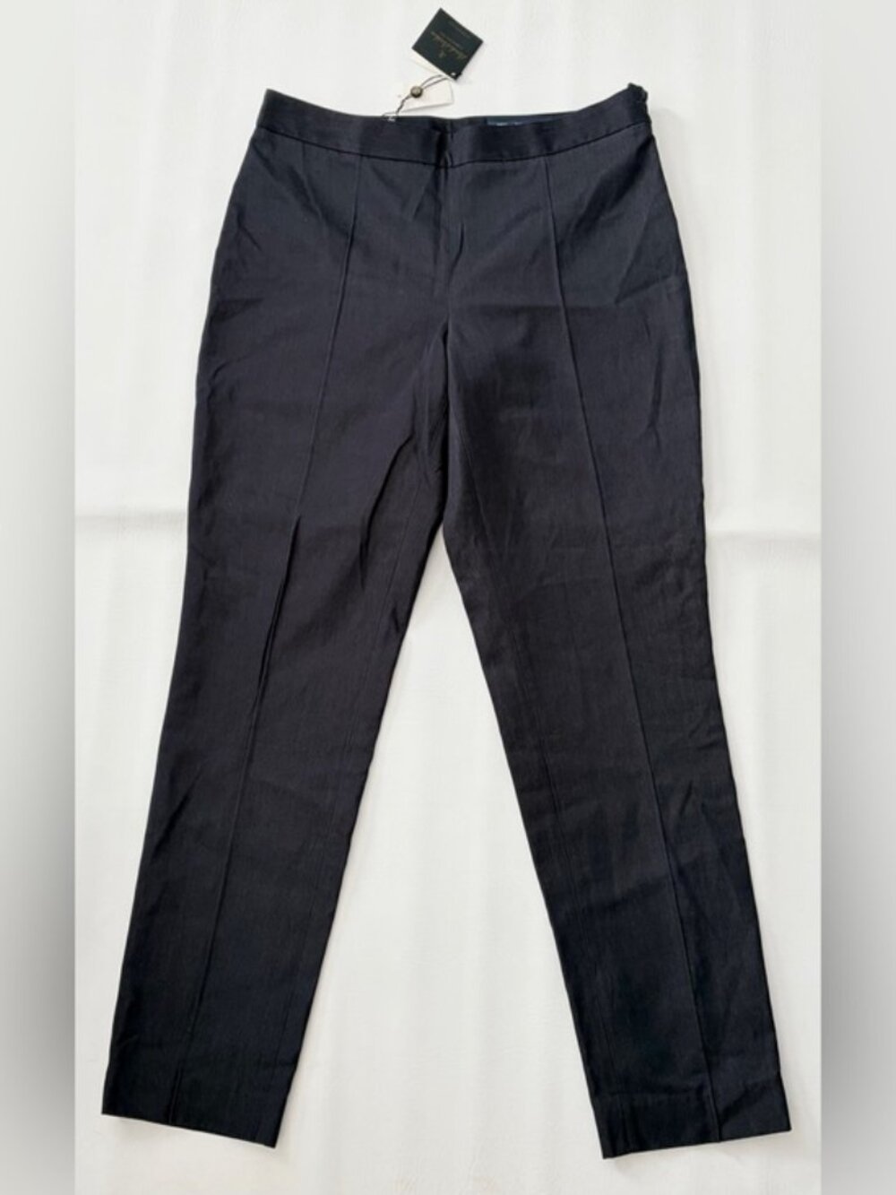 Brooks Brothers Pants Cotton Trousers Caroline Fit Pants Navy Blue size 6 - Picture 2 of 15